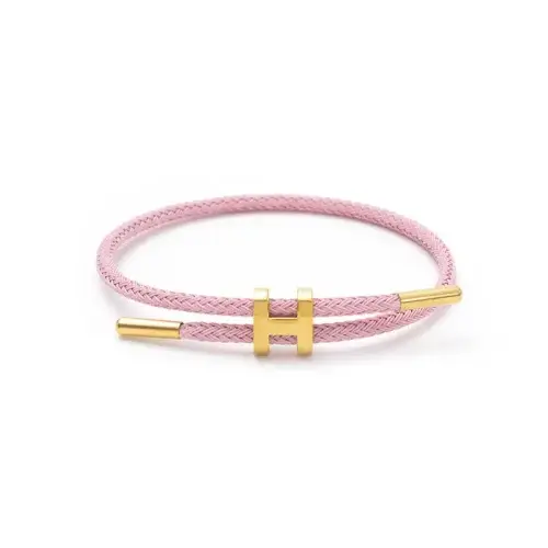 Pink H  Bracelet