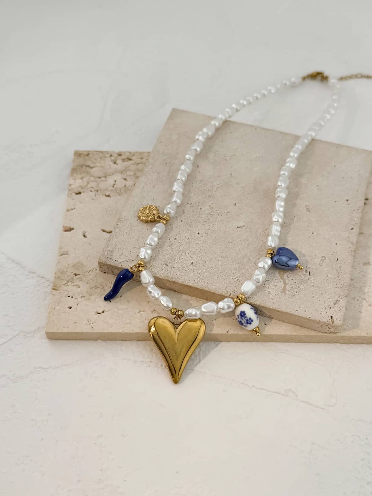 Κολιέ Golden Heart Pearls