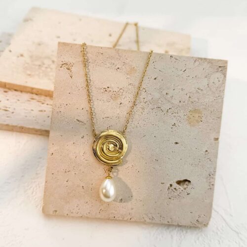 Κολιέ Golden Pearl