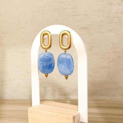 Σκουλαρίκια Azure Marble
