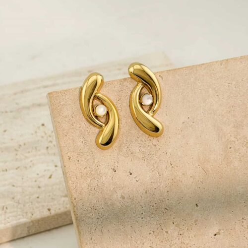 Σκουλαρίκια Pearl Twist
